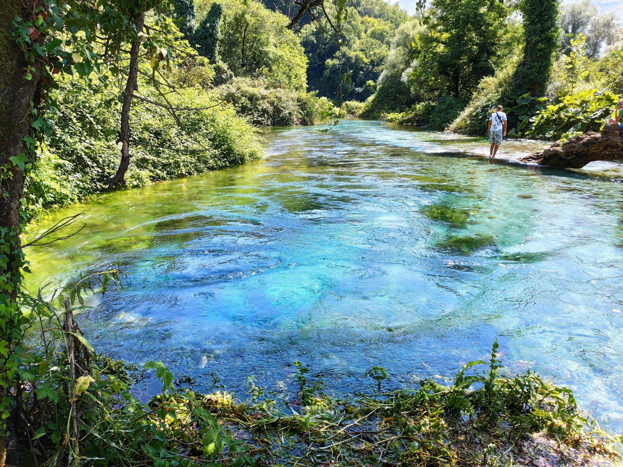 The blue spring pool of the Blue Eye